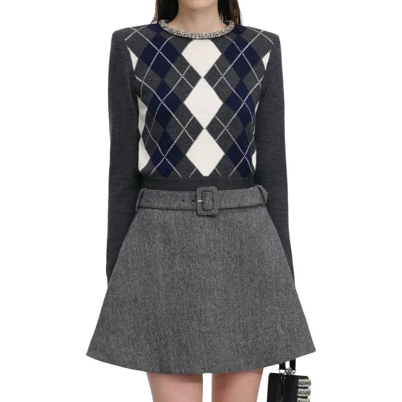 Свитер Self portrait в узоре аргайл Self-portrait, серый
Свитер Self portrait в узоре аргайл Self-portrait, серый