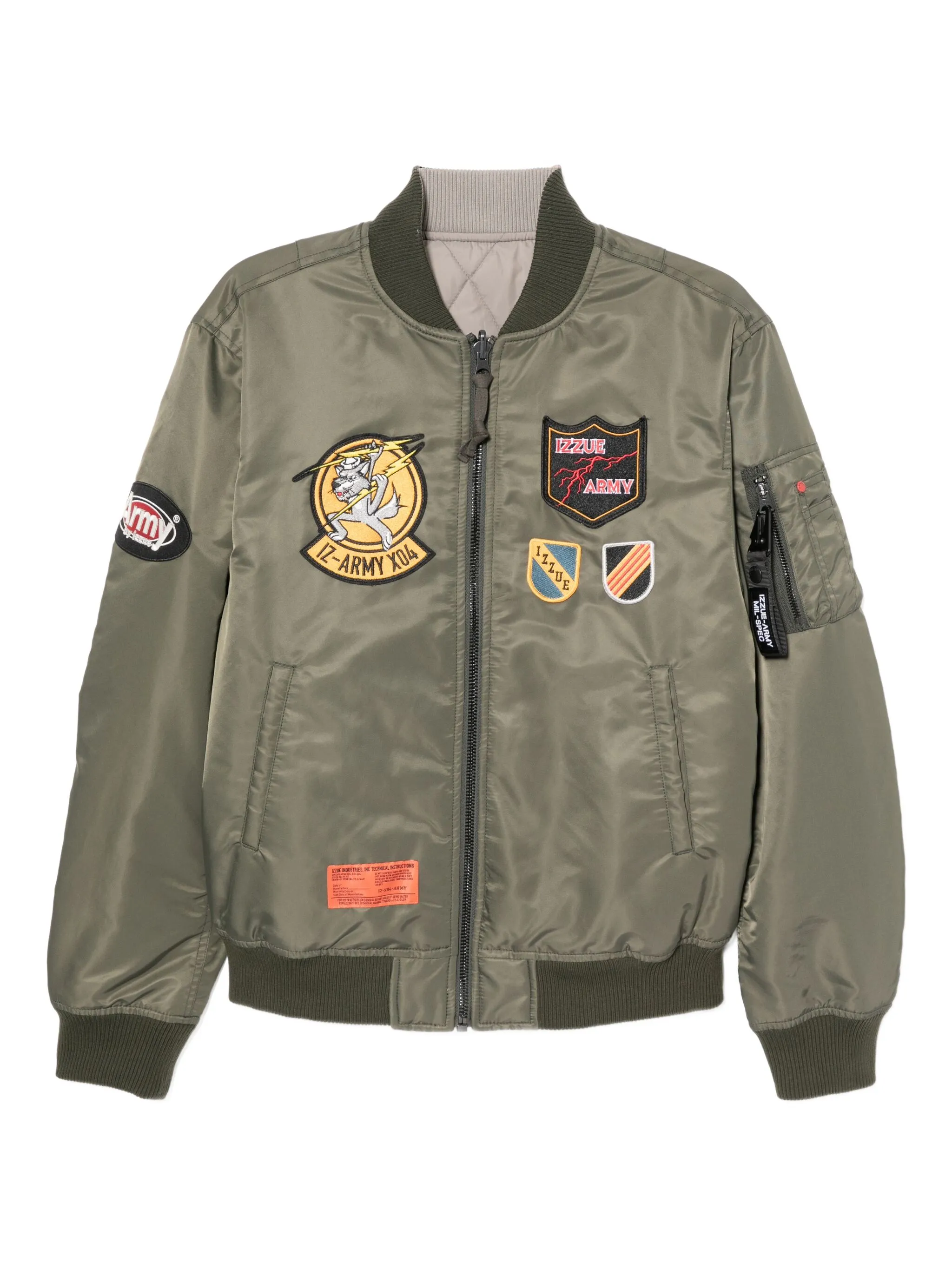 Бомбер с нашивкой-логотипом Izzue, зеленый
Бомбер с нашивкой-логотипом Izzue, зеленый