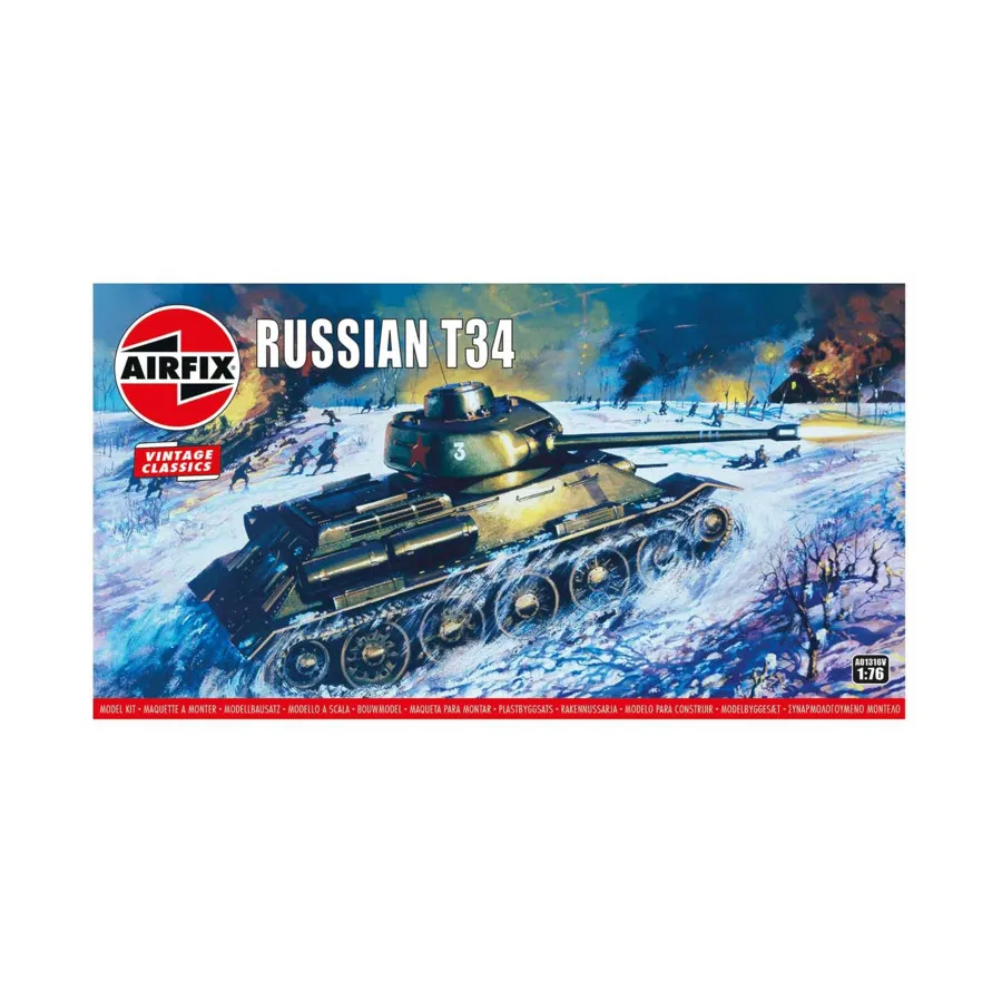 Русский Т34, Vintage Classics (1:76) (Airfix)
Русский Т34, Vintage Classics (1:76) (Airfix)