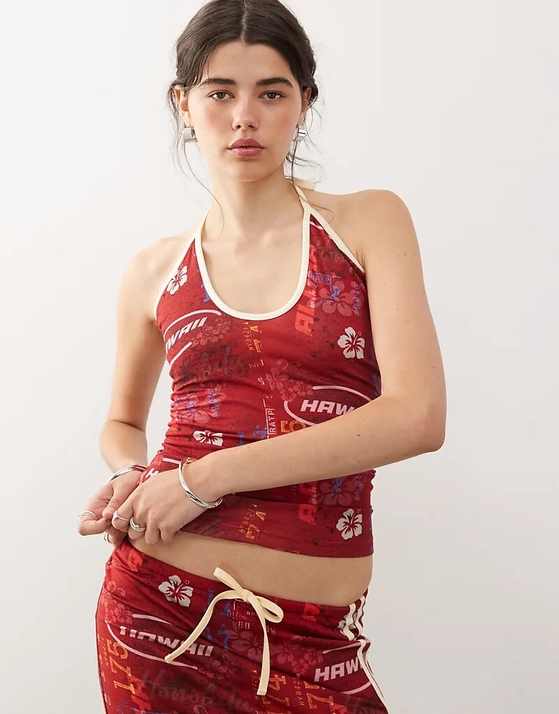 COLLUSION Топ с принтом на одно плечо и регулируемым завязкой - часть комплекта
COLLUSION Топ с принтом на одно плечо и регулируемым завязкой - часть комплекта