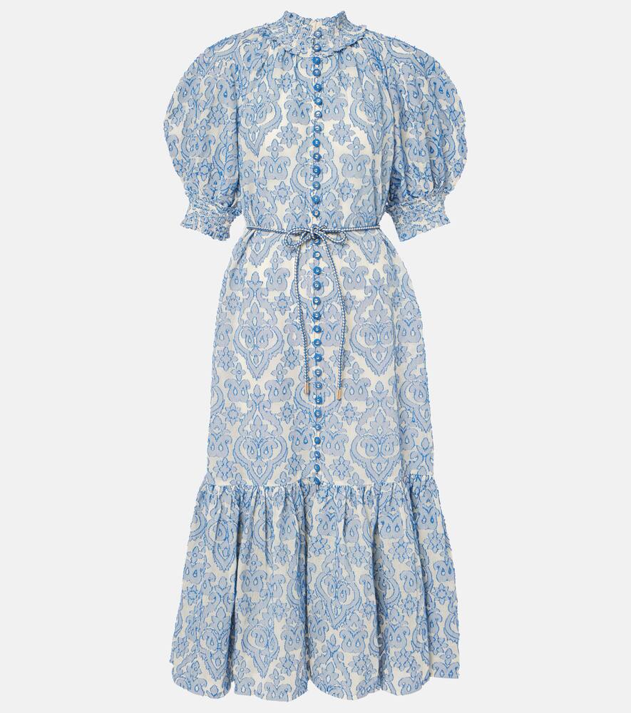 Платье миди Wylie Lantern из хлопка с принтом Zimmermann, Blue
Платье миди Wylie Lantern из хлопка с принтом Zimmermann, Blue