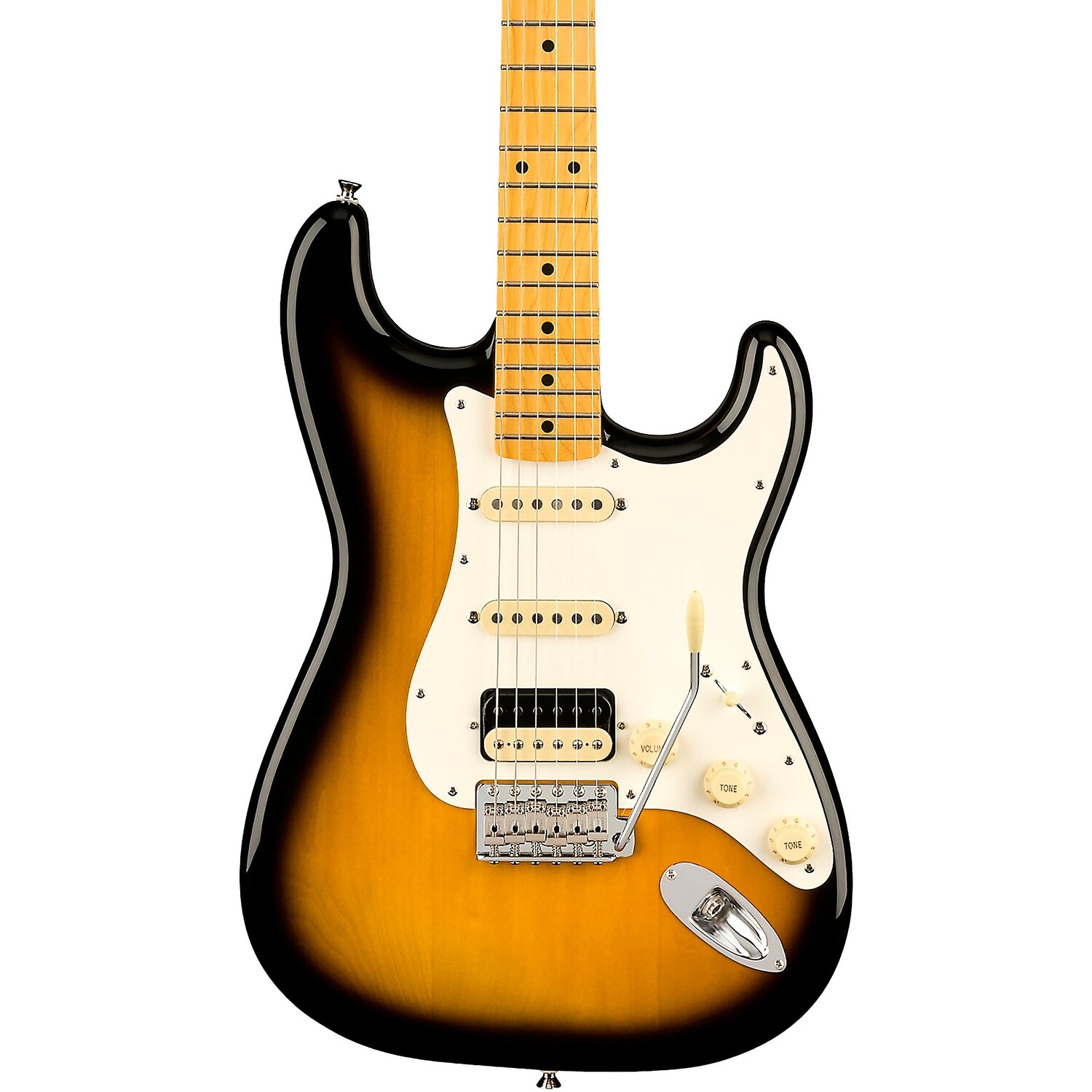 Модифицированная электрогитара Fender JV Stratocaster 50-х годов HSS с кленовой накладкой, 2 цвета Sunburst
Модифицированная электрогитара Fender JV Stratocaster 50-х годов HSS с кленовой накладкой, 2 цвета Sunburst