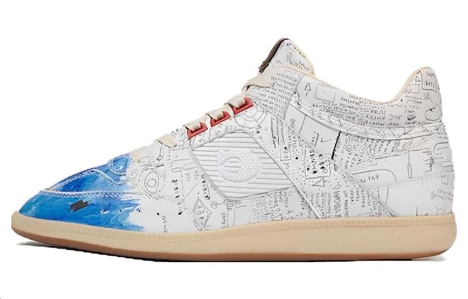 COACH Кроссовки для скейтбординга средней высоты, мужские, белые, синие
COACH Кроссовки для скейтбординга средней высоты, мужские, белые, синие