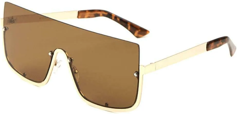 Солнцезащитные очки класса люкс с плоской верхней частью, квадратной оправой, полуободковым дизайном, цельной линзой Dweebzilla, Gold Metallic & Tortoise Frame
Солнцезащитные очки класса люкс с плоской верхней частью, квадратной оправой, полуободковым дизайном, цельной линзой Dweebzilla, Gold Metallic & Tortoise Frame