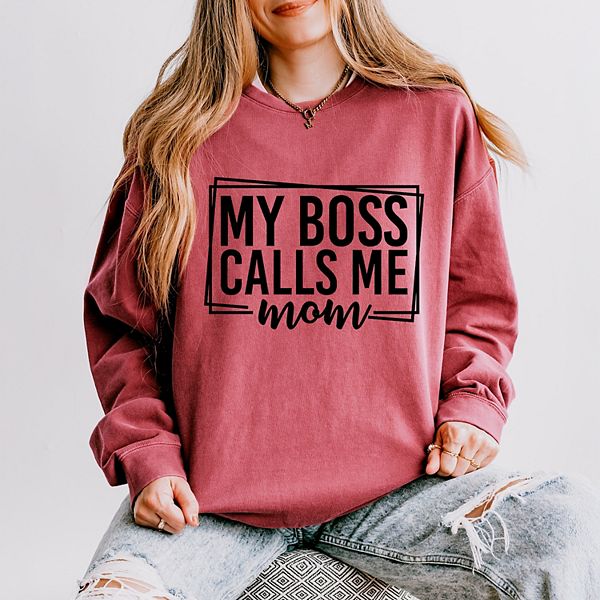 Легкий свитшот My boss calls me mom с эффектом garment dyed Simply Sage Market, Crimson, Зеленый, Легкий свитшот My boss calls me mom с эффектом garment dyed Simply Sage Market, Crimson
Легкий свитшот My boss calls me mom с эффектом garment dyed Simply Sage Market, Crimson, Зеленый, Легкий свитшот My boss calls me mom с эффектом garment dyed Simply Sage Market, Crimson