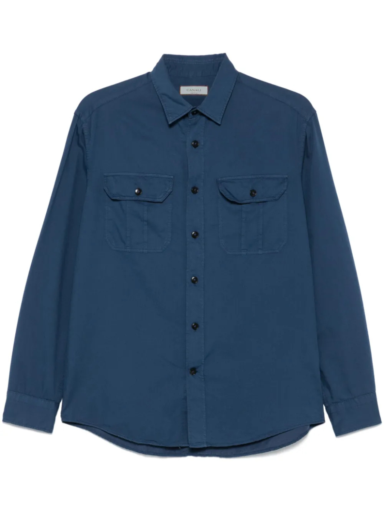 Canali саржевая рубашка, синий
Canali саржевая рубашка, синий