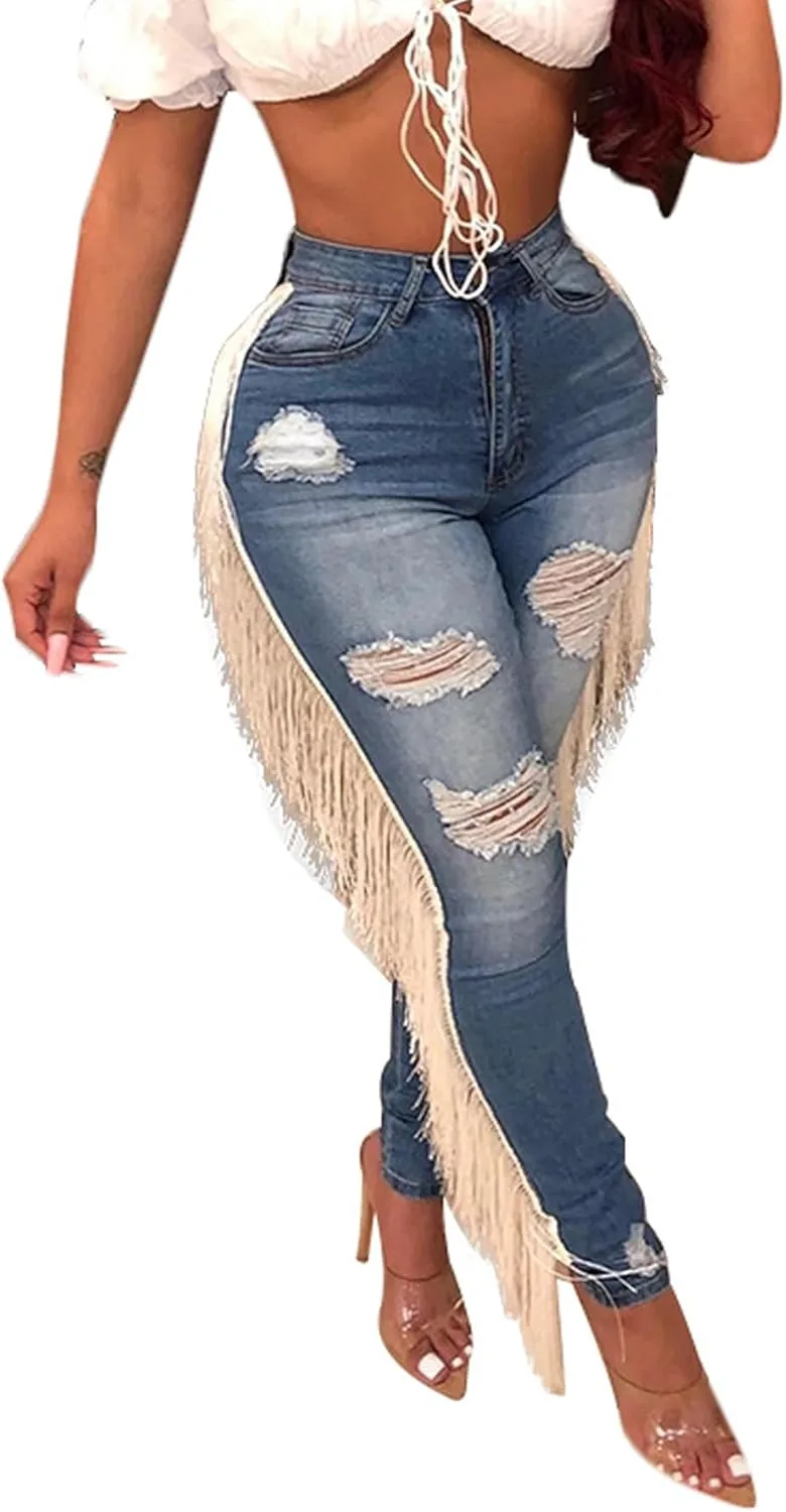 Женские джинсы с бахромой и эффектом лифтинга Symina
Женские джинсы с бахромой и эффектом лифтинга Symina