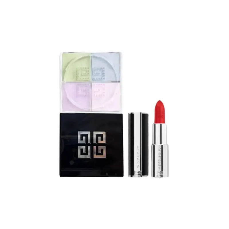 Набор косметики с рассыпчатой пудрой на четыре отсека и помадой из ламской кожи, легко растушевывается #N319+#01 Givenchy, Two-Piece Set: (New Version) Four-Compartment Loose Powder #01+Forbidden Lipstick #N306
Набор косметики с рассыпчатой пудрой на четыре отсека и помадой из ламской кожи, легко растушевывается #N319+#01 Givenchy, Two-Piece Set: (New Version) Four-Compartment Loose Powder #01+Forbidden Lipstick #N306