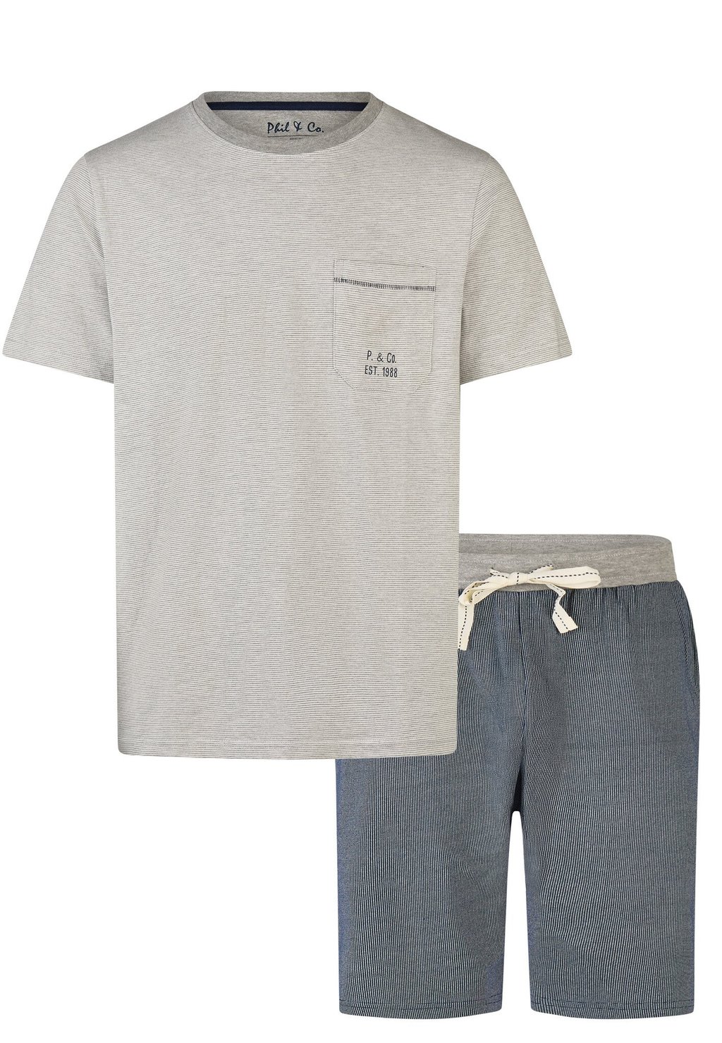 Пижамный комплект SHORT SET - Pyjamas Phil & Co. Berlin, серый
Пижамный комплект SHORT SET - Pyjamas Phil & Co. Berlin, серый