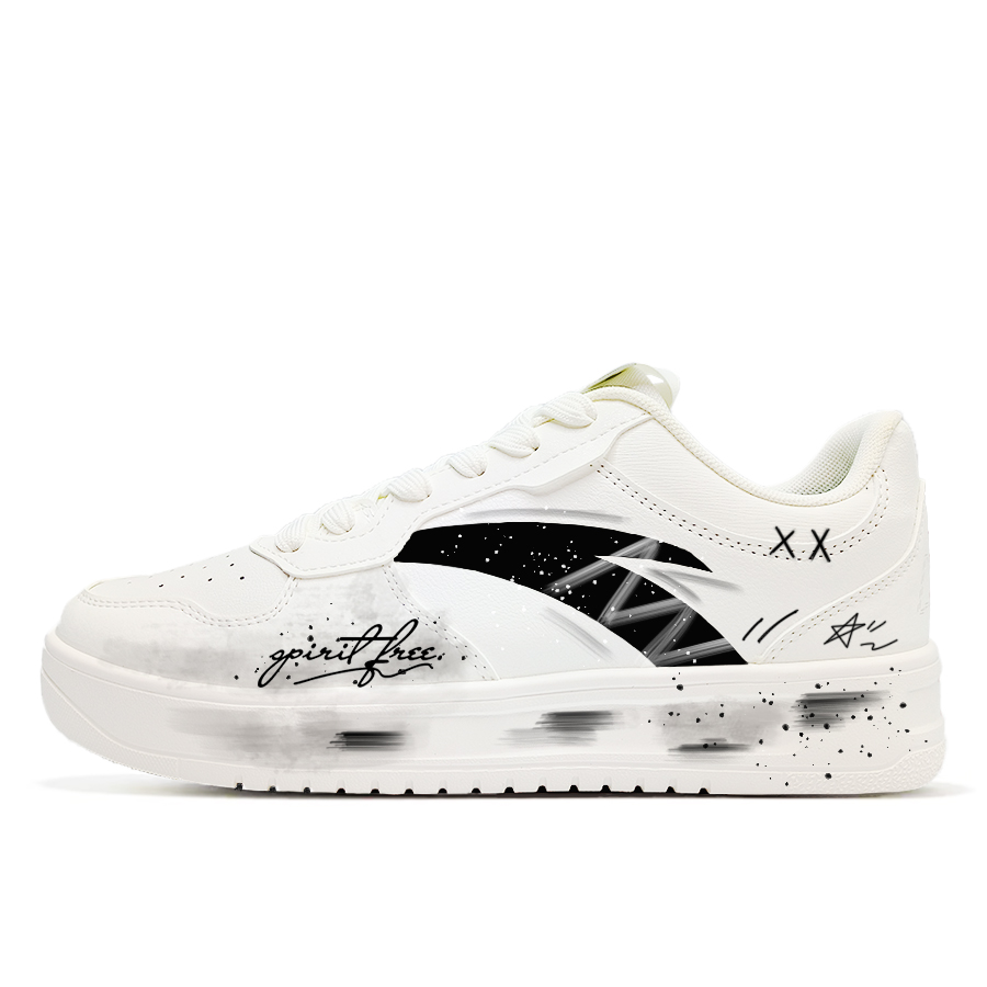 ANTA Коллекция Life нескользящие амортизирующие износостойкие низкие скейтерские кроссовки мужские белый черный - белый черный, цвет White Black
ANTA Коллекция Life нескользящие амортизирующие износостойкие низкие скейтерские кроссовки мужские белый черный - белый черный, цвет White Black