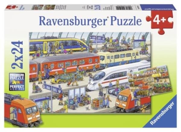 Пазл Ravensburger, Trub am Bahnhof, 2х24 шт.
Пазл Ravensburger, Trub am Bahnhof, 2х24 шт.
