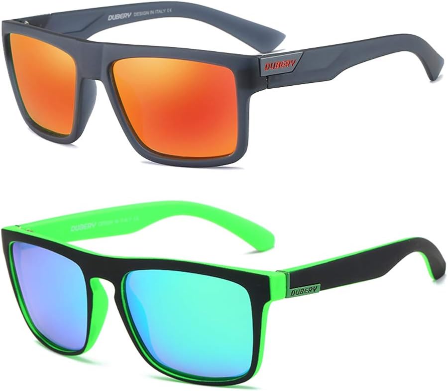 Ретро поляризованные солнцезащитные очки для мужчин и женщин. Классические винтажные квадратные солнцезащитные очки с защитой UV400, цвет D918 Tramean, 2 Pack(blue/Red+black&green/Green)
Ретро поляризованные солнцезащитные очки для мужчин и женщин. Классические винтажные квадратные солнцезащитные очки с защитой UV400, цвет D918 Tramean, 2 Pack(blue/Red+black&green/Green)