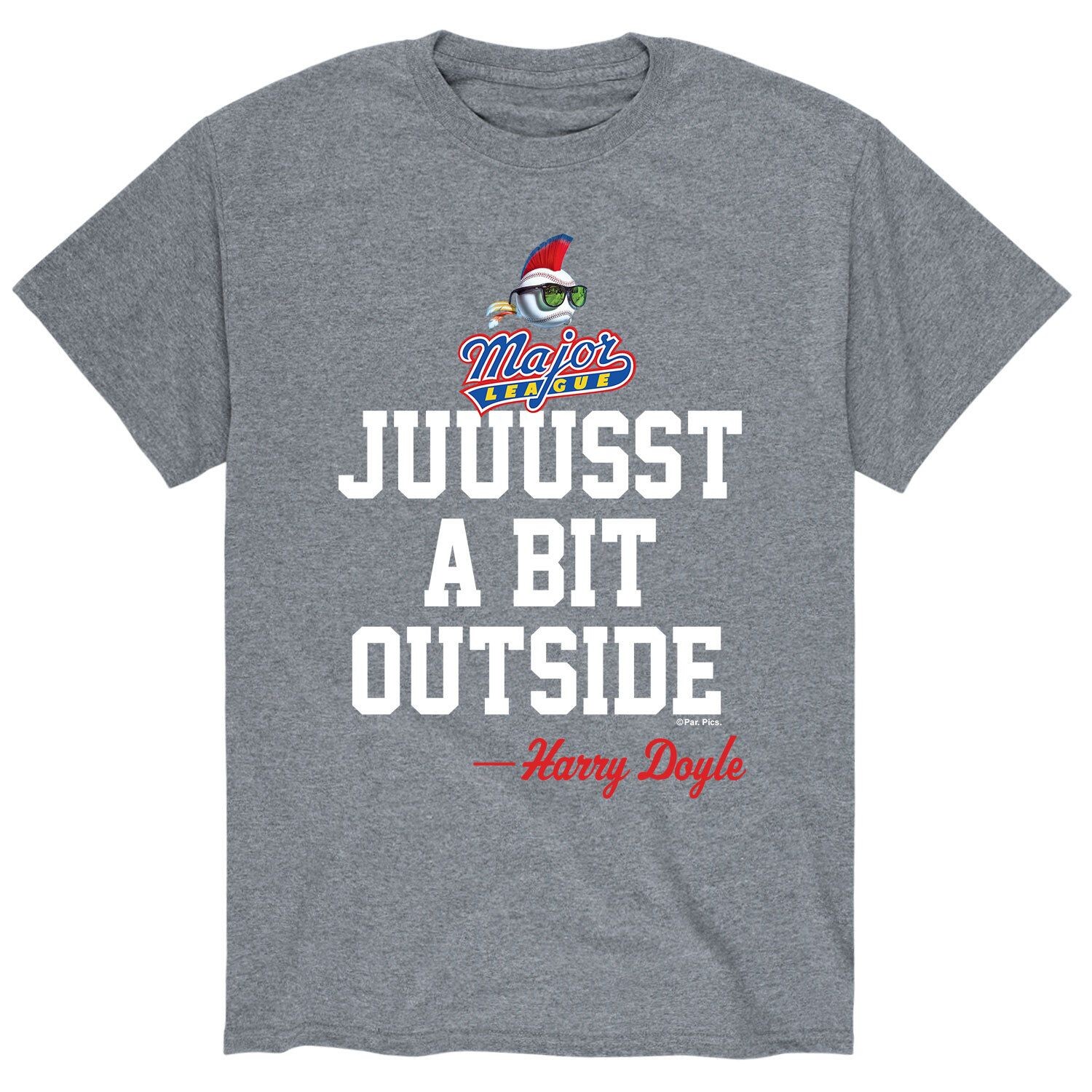 Мужская бейсбольная футболка "Juuusst A Bit Outside" Высшей лиги Licensed Character
Мужская бейсбольная футболка "Juuusst A Bit Outside" Высшей лиги Licensed Character