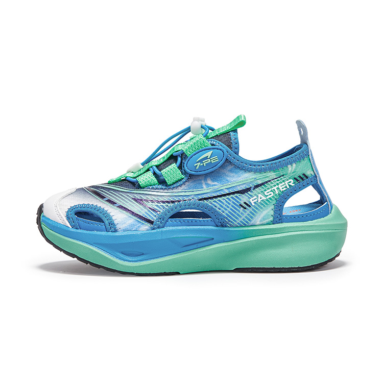 Сандалии детские подростковые, легкие, амортизирующие, противоскользящие, быстросохнущие, из 7 ПЭ 7-PE, синий/зеленый 
Сандалии детские подростковые, легкие, амортизирующие, противоскользящие, быстросохнущие, из 7 ПЭ 7-PE, синий/зеленый