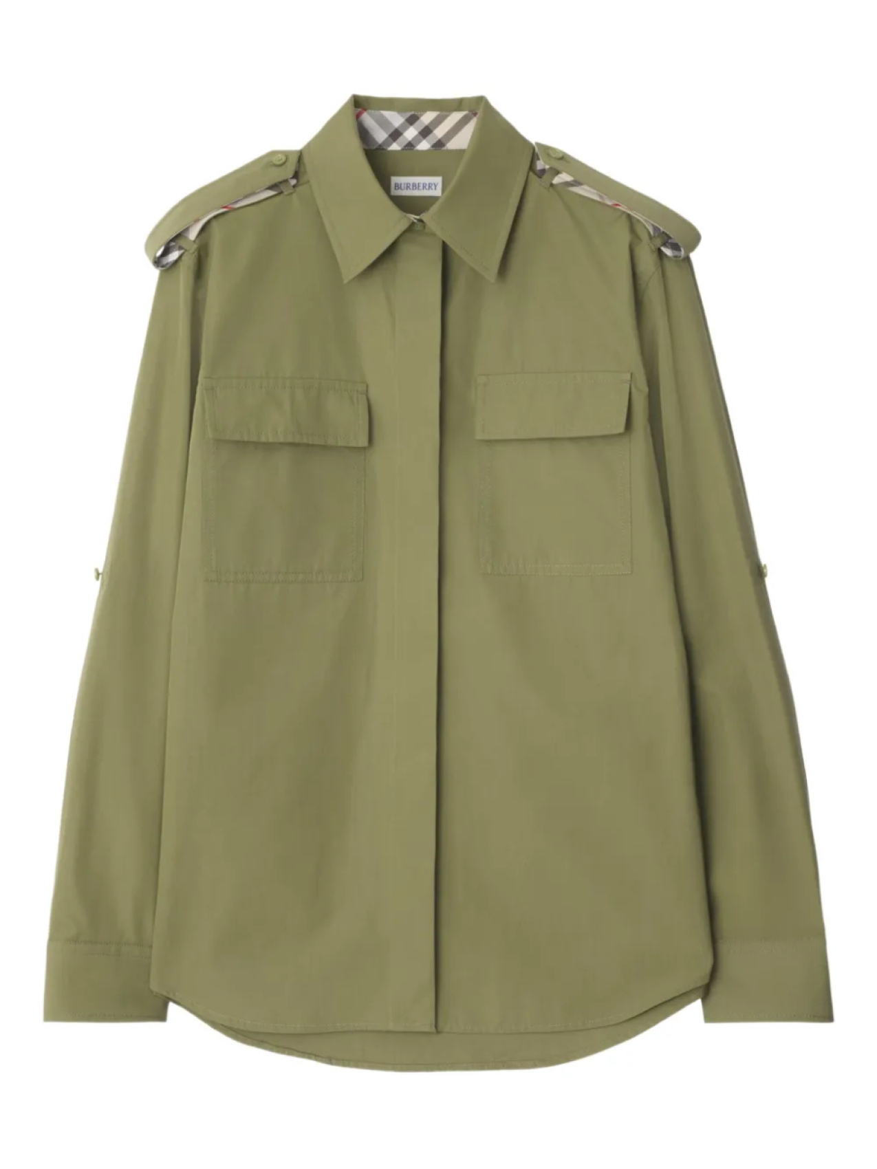 Рубашка из хлопка Burberry, зеленый
Рубашка из хлопка Burberry, зеленый