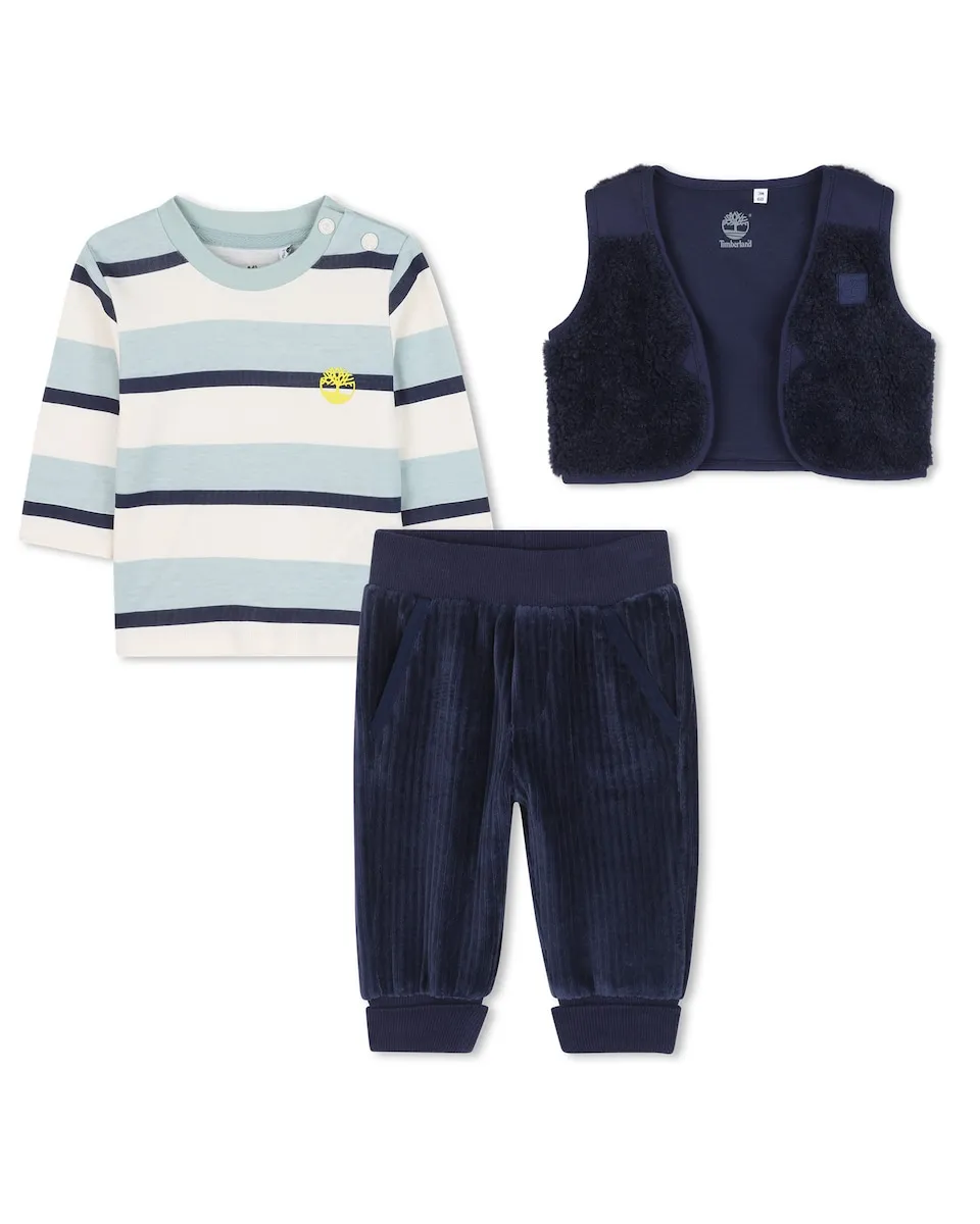 Набор для новорожденного голубого цвета из хлопка Timberland
Набор для новорожденного голубого цвета из хлопка Timberland