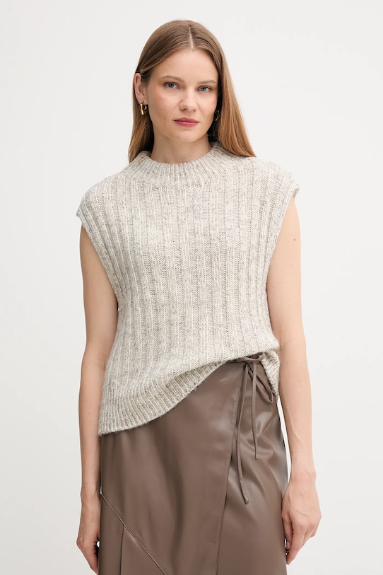 Жилет с шерстью ANASTASIA Barbour, бежевый 
Жилет с шерстью ANASTASIA Barbour, бежевый