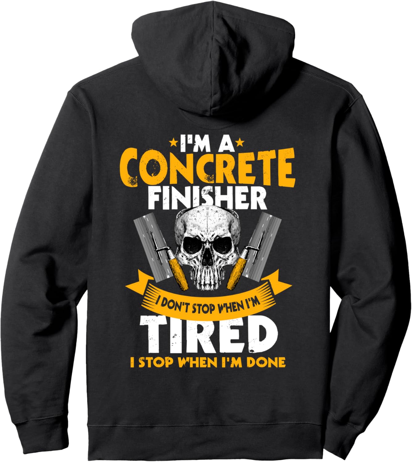 Рисунок, имитирующий бетон, на спине худи Concrete Finisher Gift, черный
Рисунок, имитирующий бетон, на спине худи Concrete Finisher Gift, черный