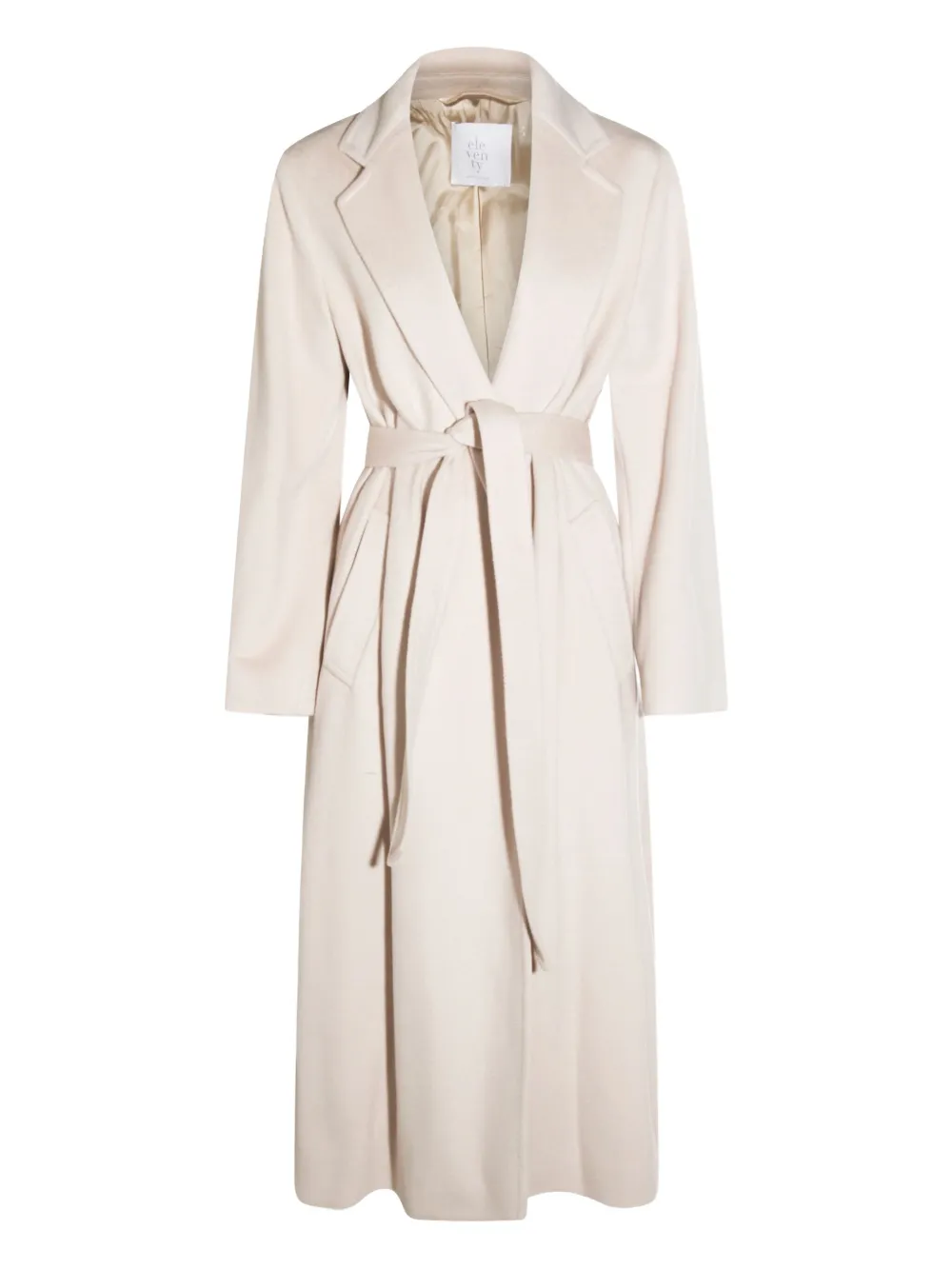 Однобортное пальто с поясом Eleventy, нейтральный
Однобортное пальто с поясом Eleventy, нейтральный