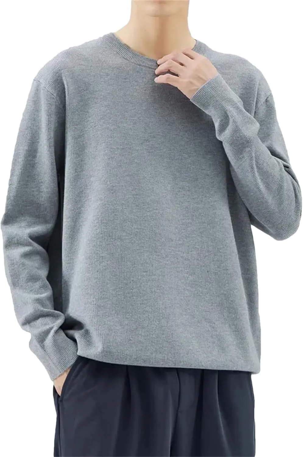 Мужской свитер с длинным рукавом, вязаный, утепленный, slim fit SaoBiiu
Мужской свитер с длинным рукавом, вязаный, утепленный, slim fit SaoBiiu
