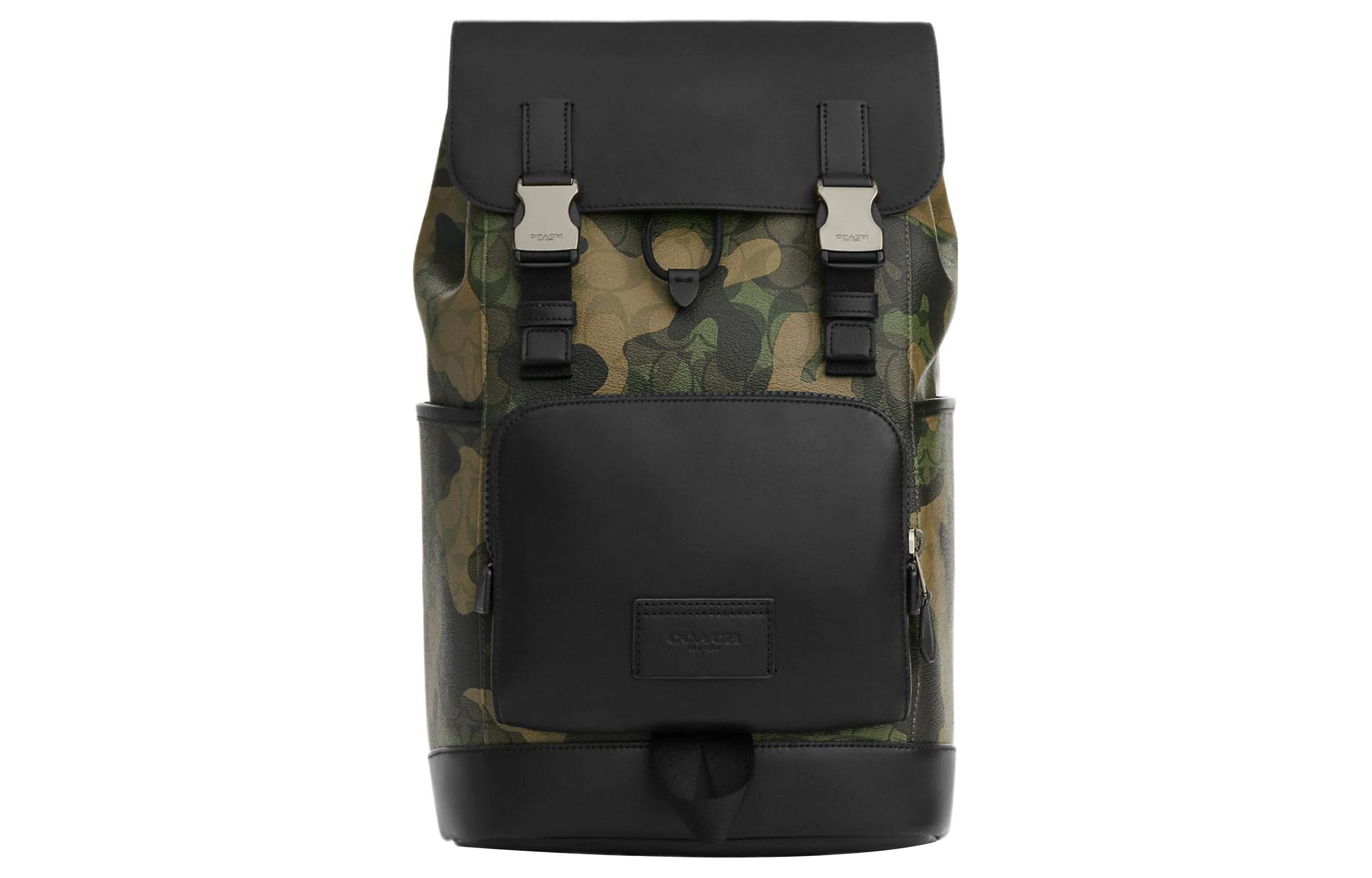 Покрытый тканью рюкзак с гладкой телячьей кожей Tubas Мужской камуфляж COACH
Покрытый тканью рюкзак с гладкой телячьей кожей Tubas Мужской камуфляж COACH