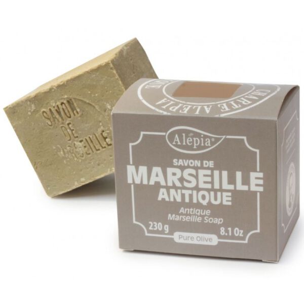 Марсельское мыло 100% оливковое масло, 230 г Alepia 
Марсельское мыло 100% оливковое масло, 230 г Alepia