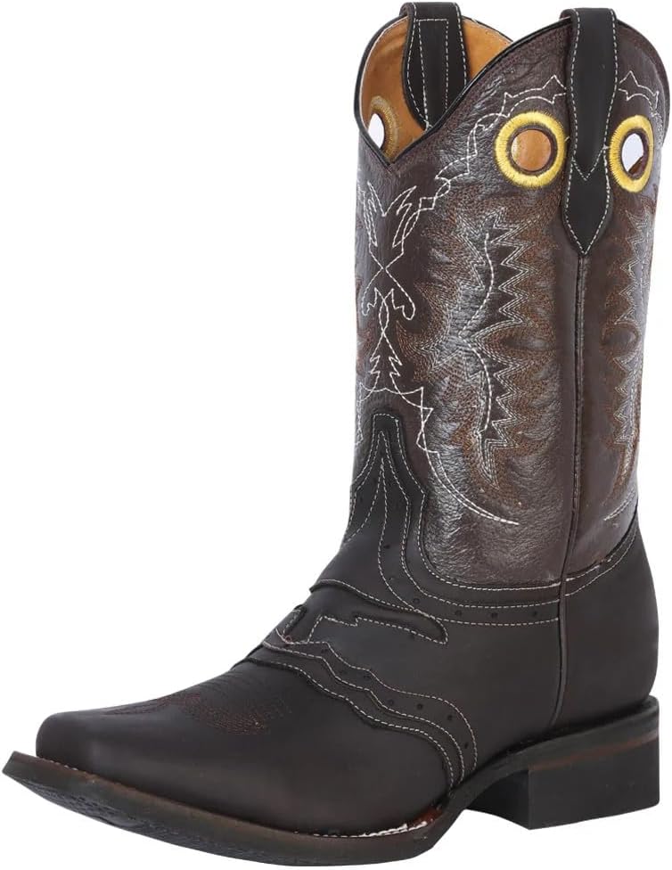 Мужские сапоги El General Rodeo, глубокий темно-коричневый, премиальная кожа, квадратный носок, прочная резиновая подошва, без шнуровки, ручная работа, западные ковбойские сапоги для ранчо, родео и повседневного стиля Generic
Мужские сапоги El General Rodeo, глубокий темно-коричневый, премиальная кожа, квадратный носок, прочная резиновая подошва, без шнуровки, ручная работа, западные ковбойские сапоги для ранчо, родео и повседневного стиля Generic