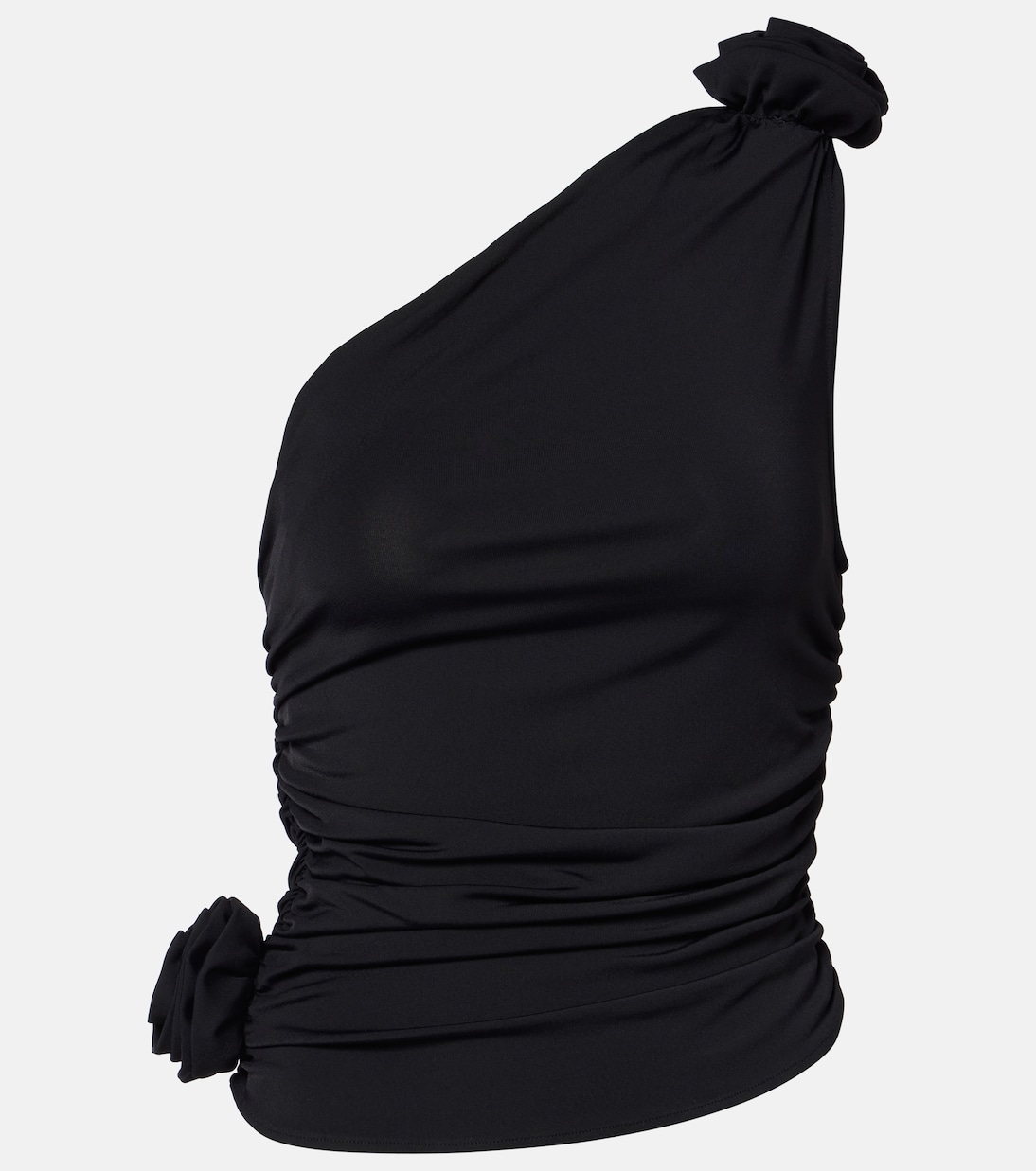 Топ с цветочной аппликацией на одно плечо из джерси Magda Butrym, черный
Топ с цветочной аппликацией на одно плечо из джерси Magda Butrym, черный