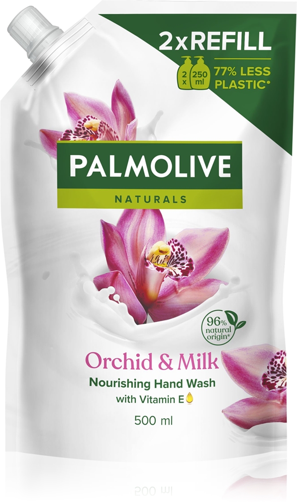 Сменная насадка для мыла для рук Naturals с черной орхидеей Palmolive, 500 мл
Сменная насадка для мыла для рук Naturals с черной орхидеей Palmolive, 500 мл