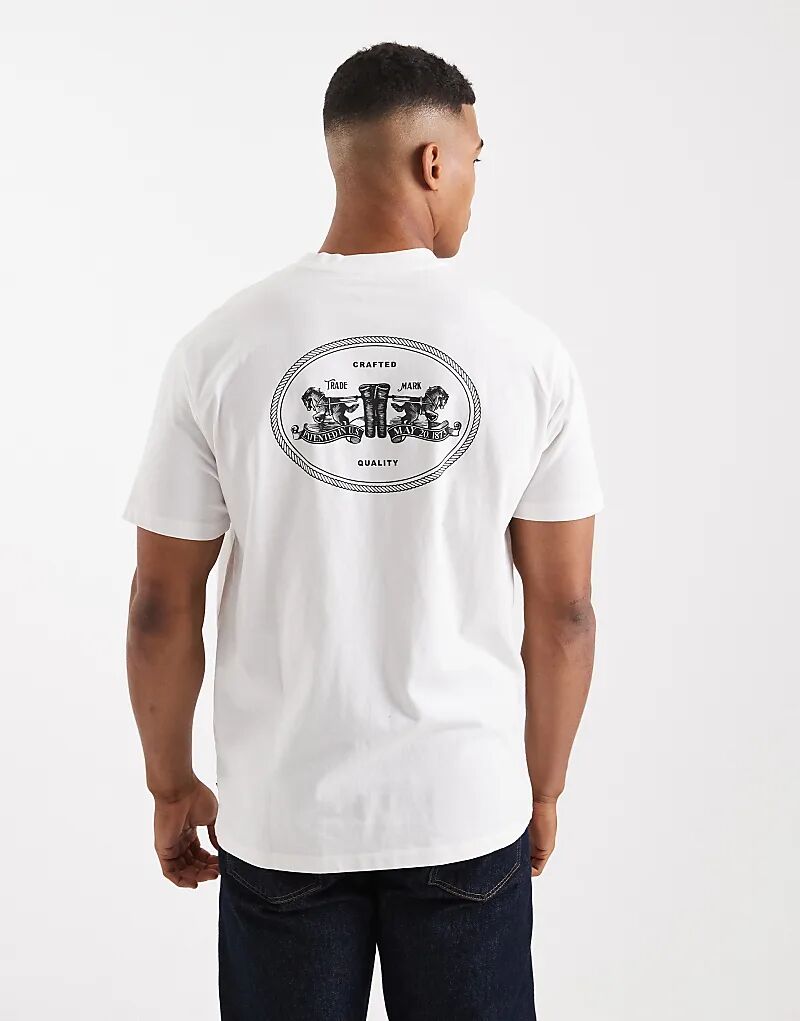 Футболка свободного кроя Levi's с принтом логотипа на спине в виде двух лошадей, винтажная, белого цвета
Футболка свободного кроя Levi's с принтом логотипа на спине в виде двух лошадей, винтажная, белого цвета