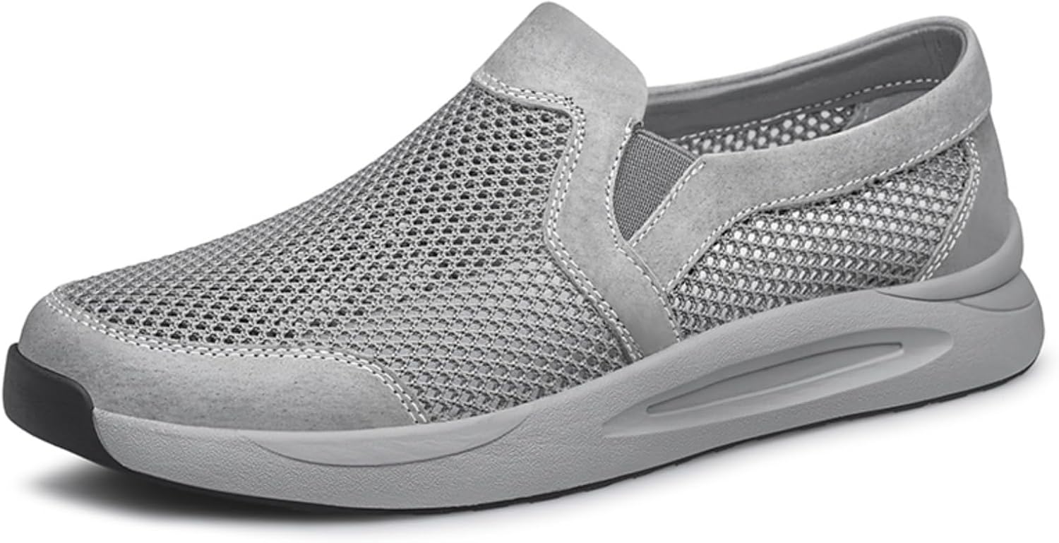 Мужские дышащие лоферы Aokisx из сетки, удобная летняя обувь - идеально подходят для прогулок по побережью, отдыха на свежем воздухе и повседневных поездок, серый
Мужские дышащие лоферы Aokisx из сетки, удобная летняя обувь - идеально подходят для прогулок по побережью, отдыха на свежем воздухе и повседневных поездок, серый