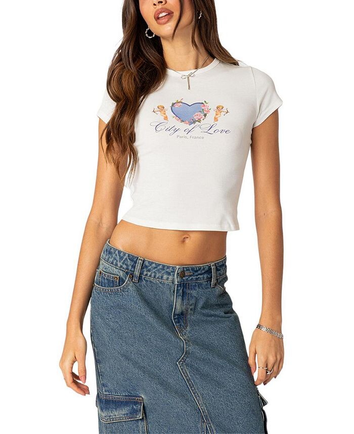 Футболка Edikted City Lovers, белый
Футболка Edikted City Lovers, белый