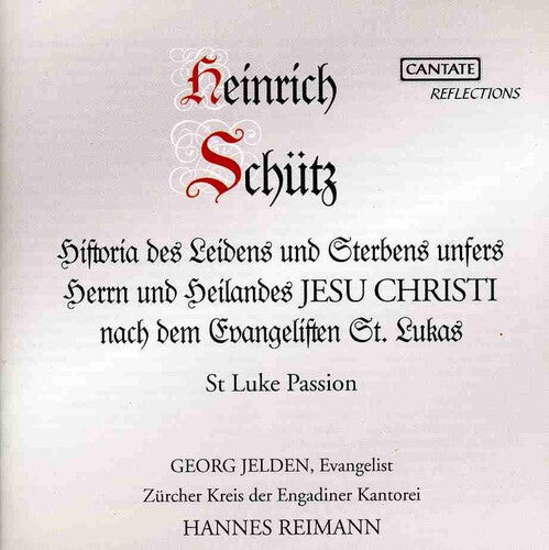 CD диск Schutz / Jelden / Peter / Fehr / Ess / Reimann: St. Luke Passion
CD диск Schutz / Jelden / Peter / Fehr / Ess / Reimann: St. Luke Passion