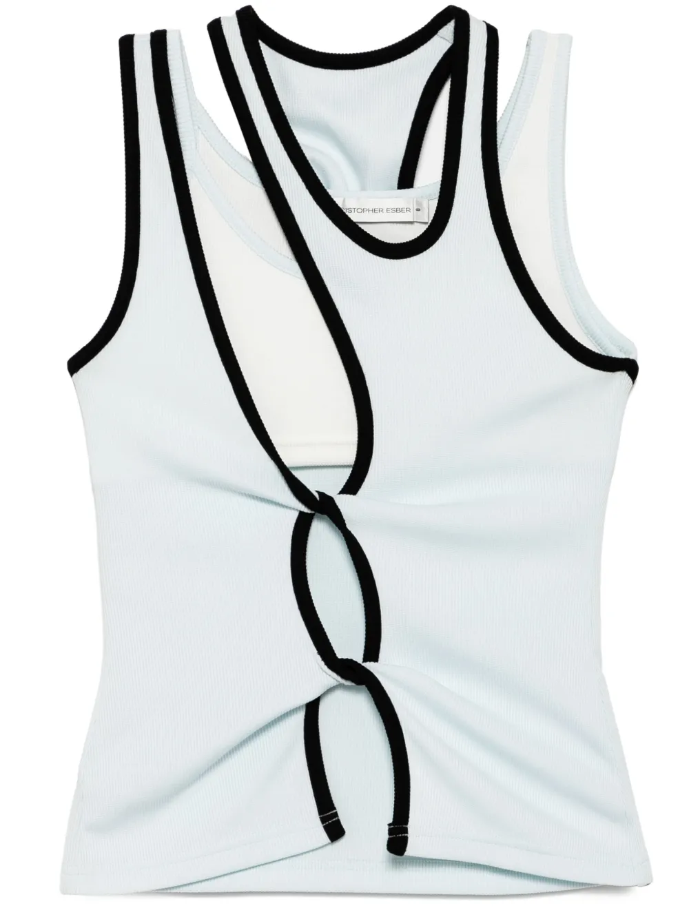 Топ Ringer без рукавов Christopher Esber, синий
Топ Ringer без рукавов Christopher Esber, синий