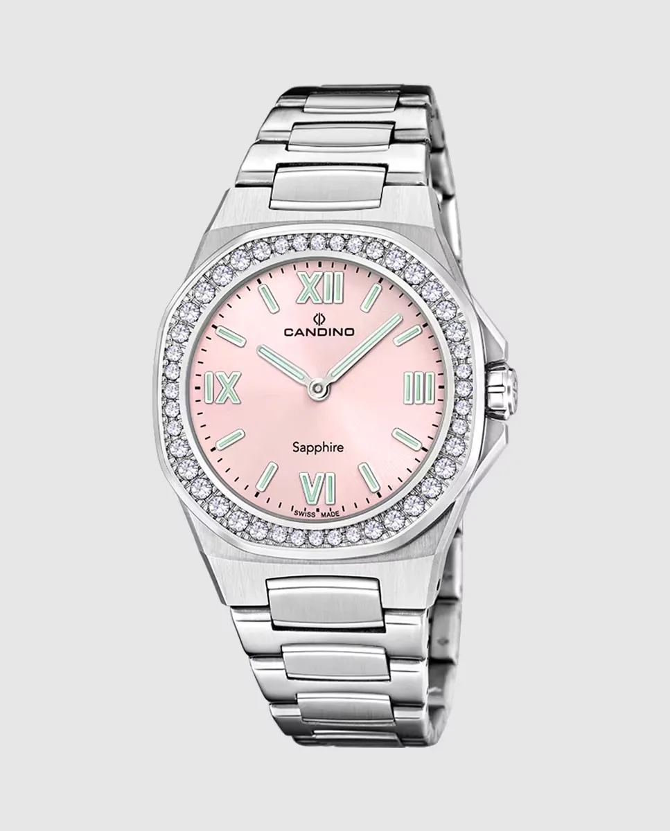 C4753/3 Lady Elegance женские часы из серебряной стали Candino, серебряный
C4753/3 Lady Elegance женские часы из серебряной стали Candino, серебряный