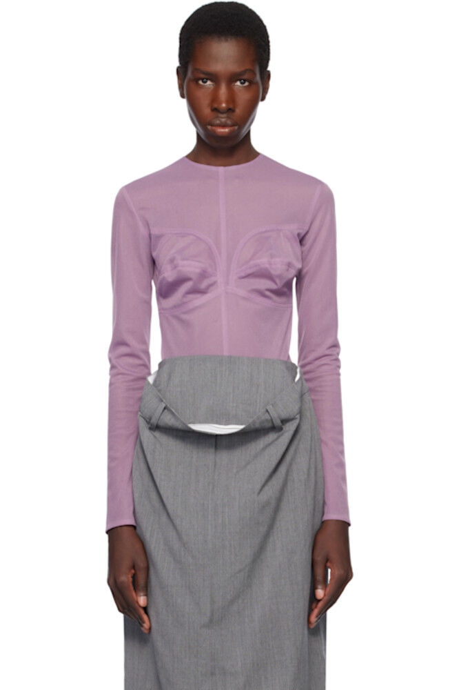 Фиолетовый сетчатый топ в форме манекена Pushbutton
Фиолетовый сетчатый топ в форме манекена Pushbutton