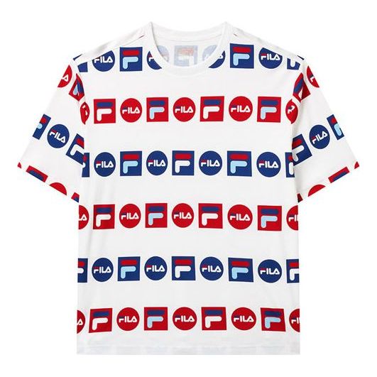 Футболка logo full print sports loose round neck short sleeve white Fila, белый
Футболка logo full print sports loose round neck short sleeve white Fila, белый