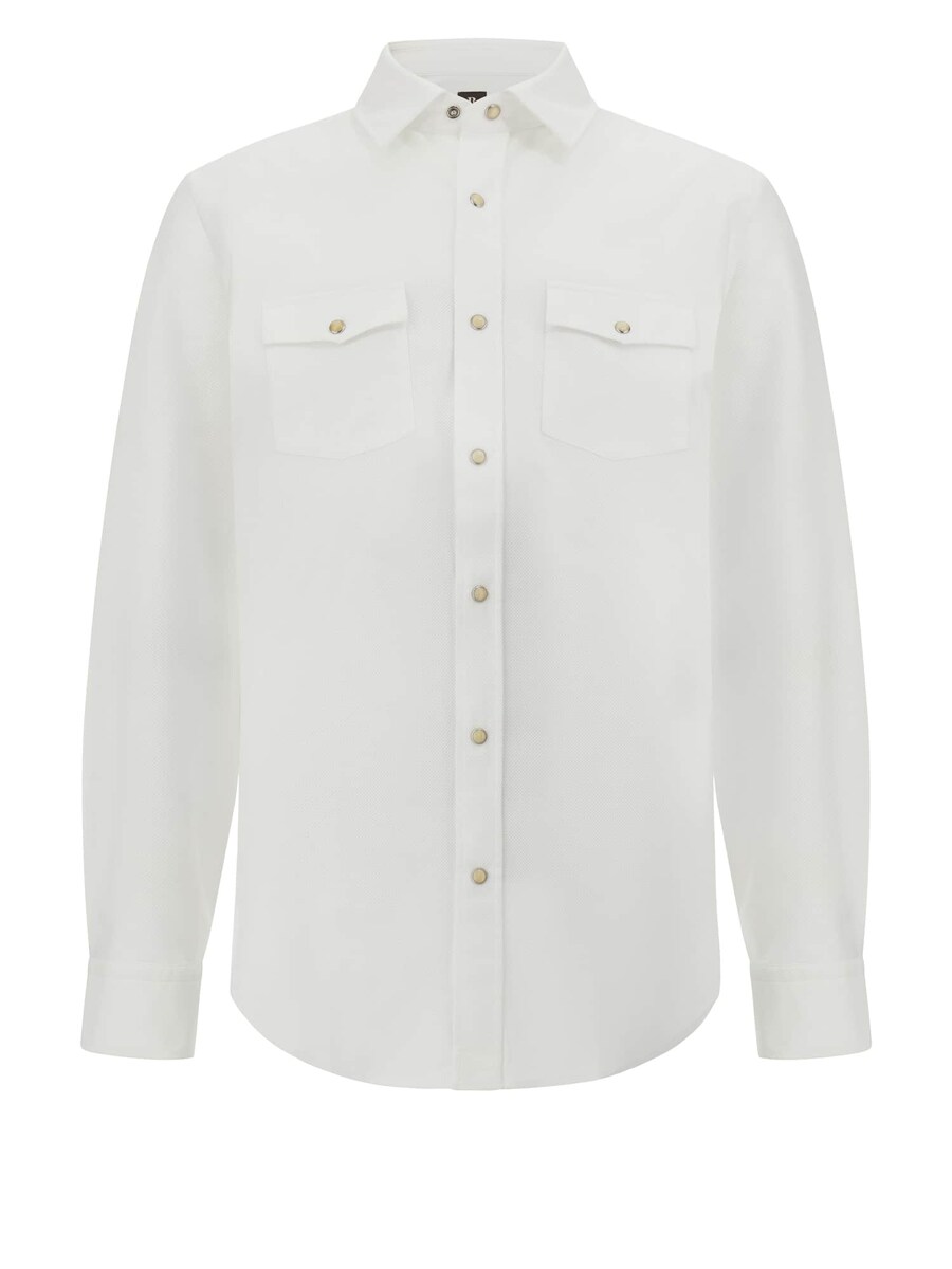 Рубашка на пуговицах классического кроя Boggi Milano, белый 
Рубашка на пуговицах классического кроя Boggi Milano, белый