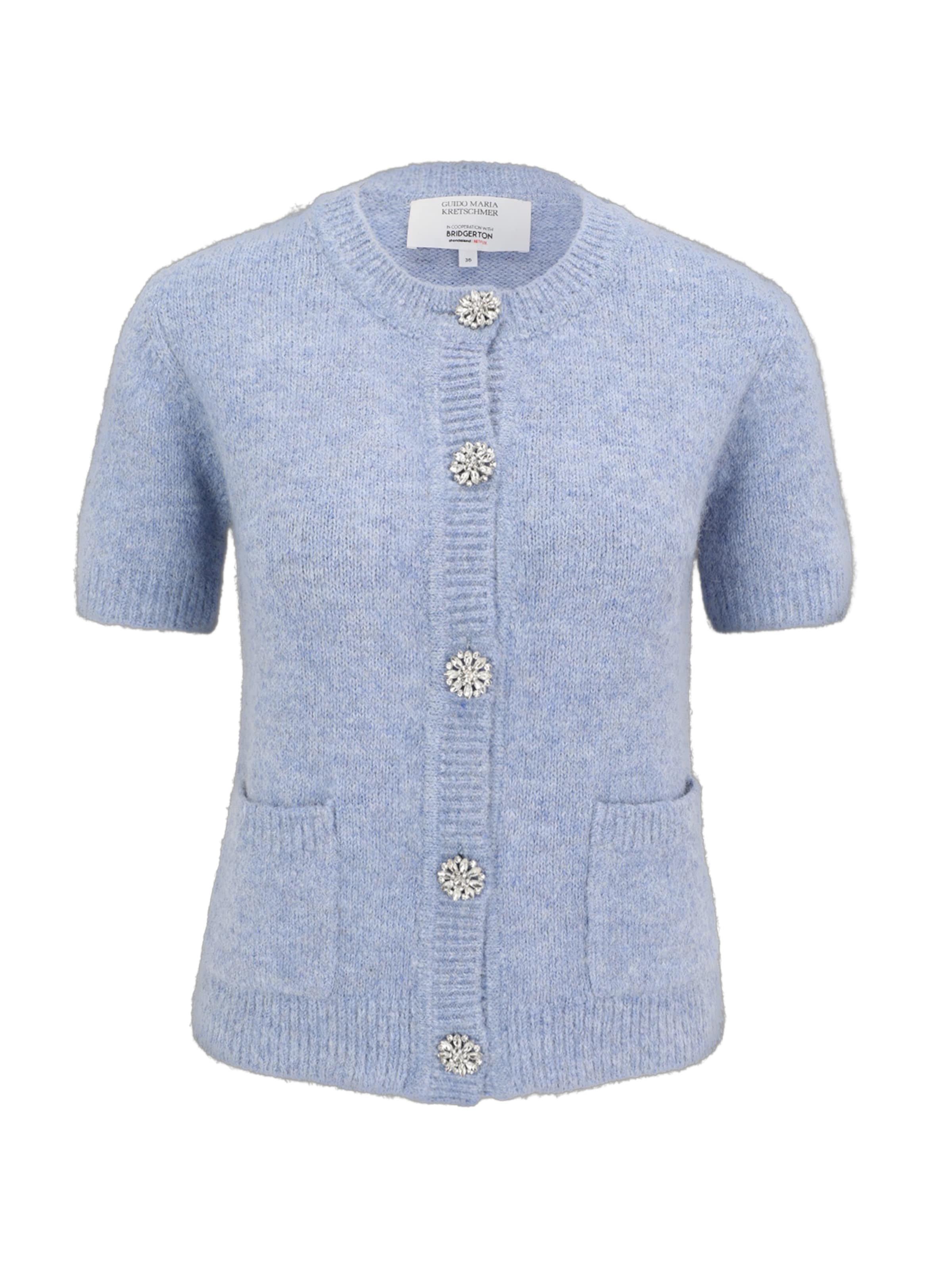 GUIDO MARIA KRETSCHMER FOR BRIDGERTON Кардиган 'Daphne' вязаный в цвете Cyan Blue
GUIDO MARIA KRETSCHMER FOR BRIDGERTON Кардиган 'Daphne' вязаный в цвете Cyan Blue