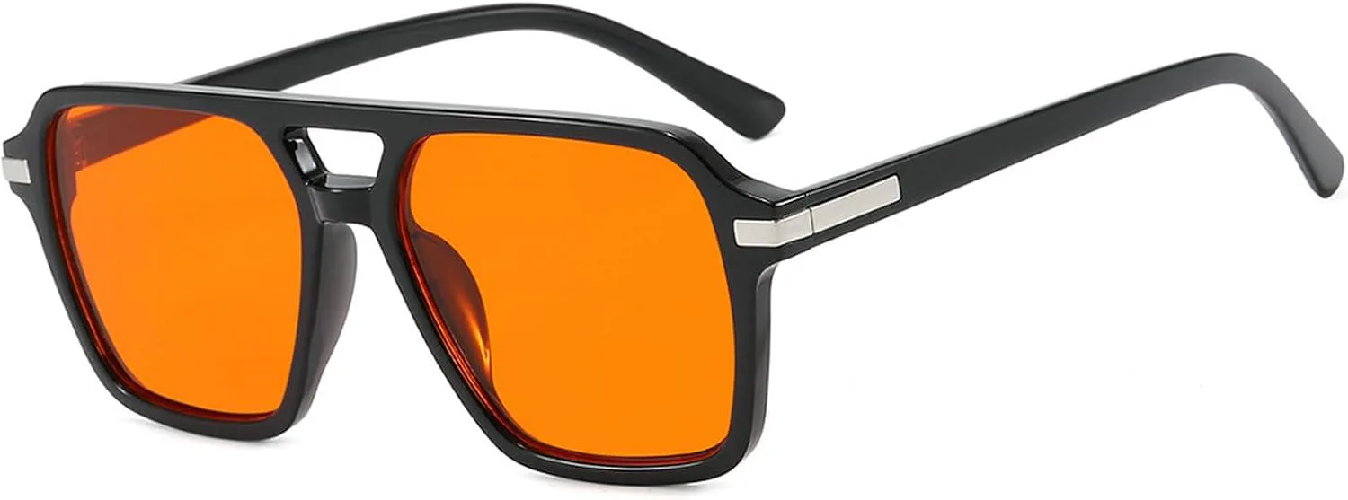 Солнцезащитные очки COTIA Square Retro для женщин и мужчин, классические, с двойной перемычкой, модные, в стиле «пилот», для активного отдыха, Black Orange
Солнцезащитные очки COTIA Square Retro для женщин и мужчин, классические, с двойной перемычкой, модные, в стиле «пилот», для активного отдыха, Black Orange