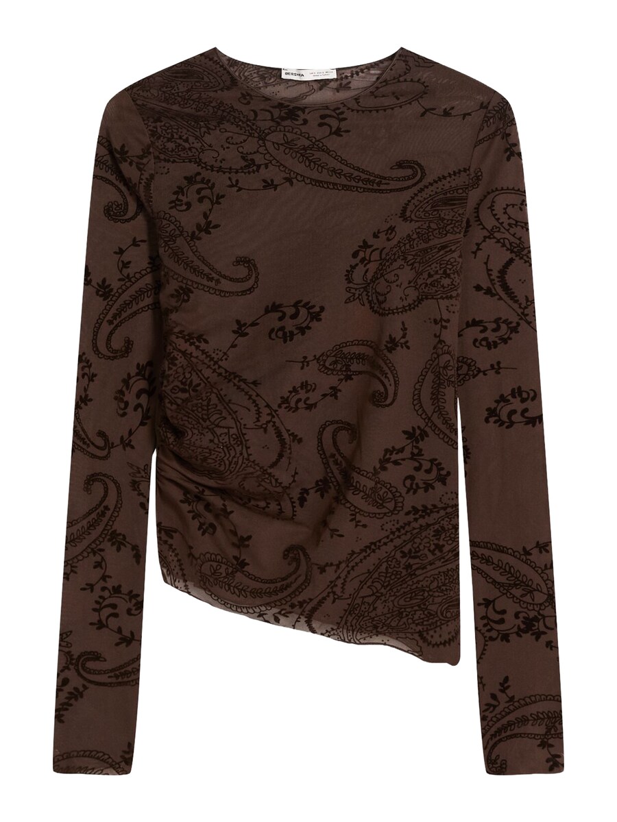 Лонгслив Bershka, Brown/Chocolate
Лонгслив Bershka, Brown/Chocolate