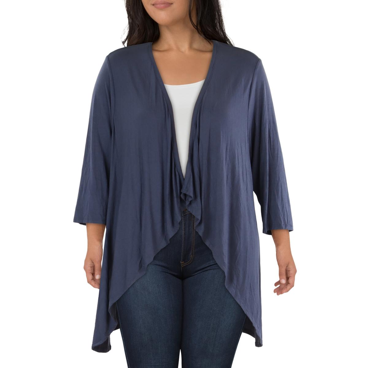 Плюс Женский Кардиган с Рукавом 3/4, Блейзер с Открытым Передом 24seven Comfort Apparel, цвет charcoal
Плюс Женский Кардиган с Рукавом 3/4, Блейзер с Открытым Передом 24seven Comfort Apparel, цвет charcoal
