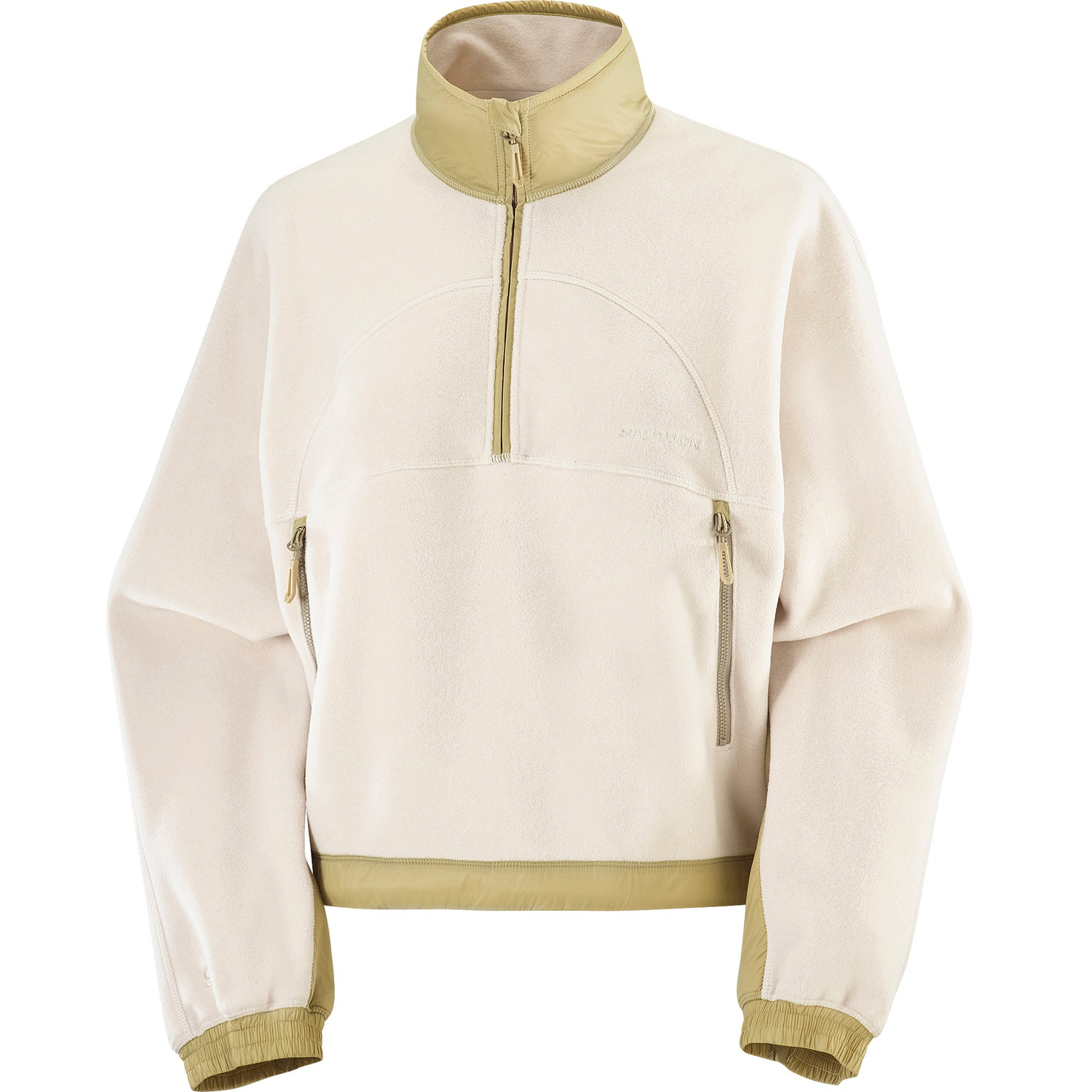 SALOMON Женская куртка-полузип, Soft White/Gray Green
SALOMON Женская куртка-полузип, Soft White/Gray Green