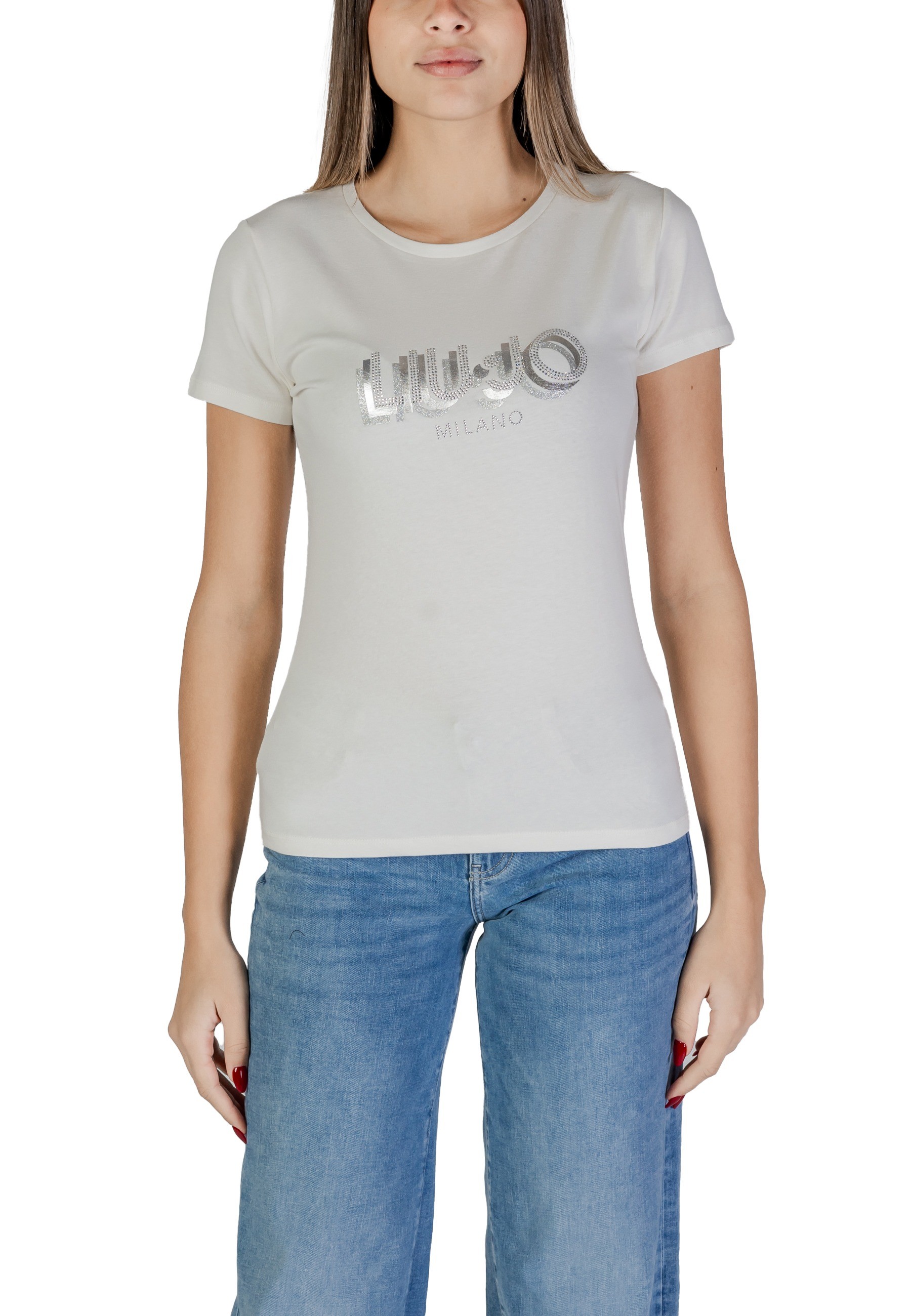 Футболка женская Liu Jo с принтом со стразами, белый
Футболка женская Liu Jo с принтом со стразами, белый