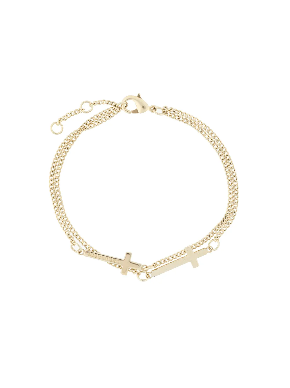 Браслет с двойным крестом DSQUARED2, металлик
Браслет с двойным крестом DSQUARED2, металлик