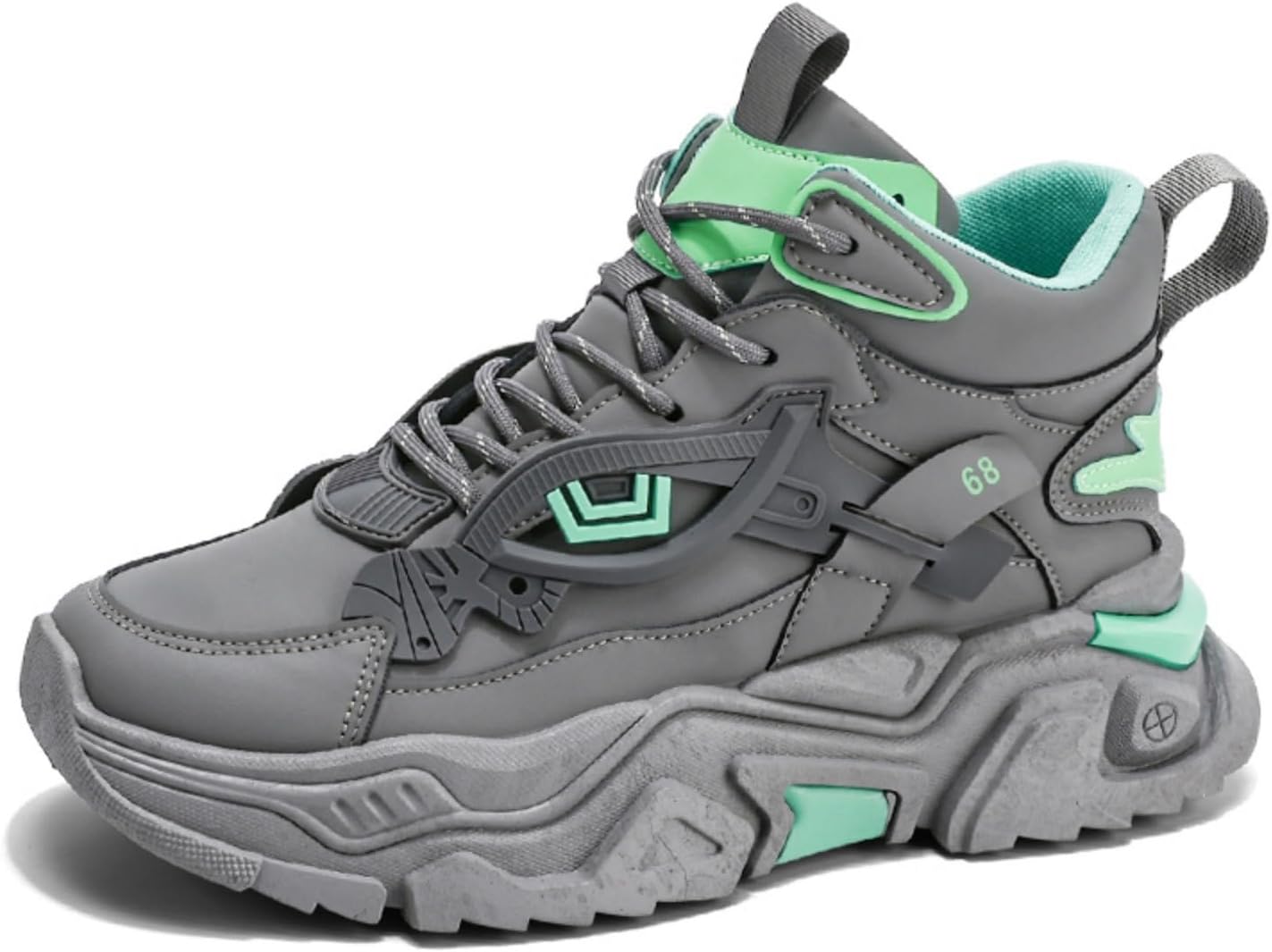 Мужские высокие модные кожаные кроссовки с толстой подошвой, повседневные, на платформе, противоскользящие, для спорта, прогулок, вождения и тенниса Netehadi, серый
Мужские высокие модные кожаные кроссовки с толстой подошвой, повседневные, на платформе, противоскользящие, для спорта, прогулок, вождения и тенниса Netehadi, серый