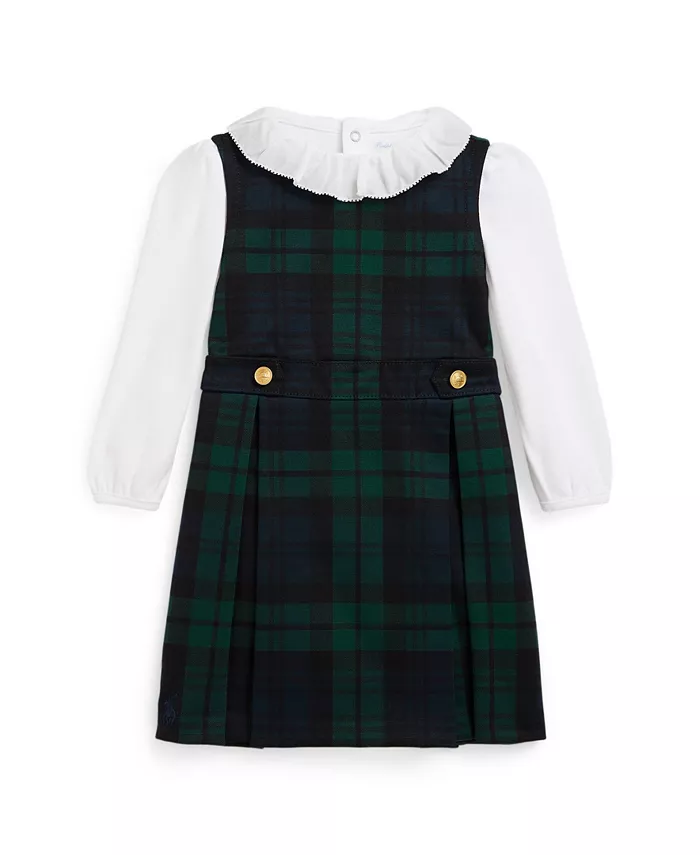 Детский комплект для девочек из 2 предметов: боди и платье из ткани Ponte Roma Polo Ralph Lauren, мультиколор
Детский комплект для девочек из 2 предметов: боди и платье из ткани Ponte Roma Polo Ralph Lauren, мультиколор