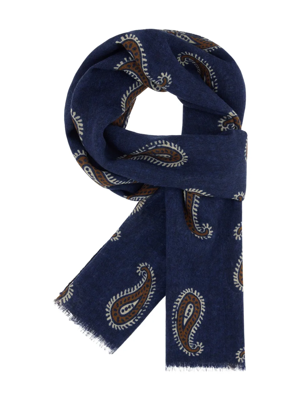 Шерстяной шарф с принтом пейсли Boggi Milano, синий
Шерстяной шарф с принтом пейсли Boggi Milano, синий