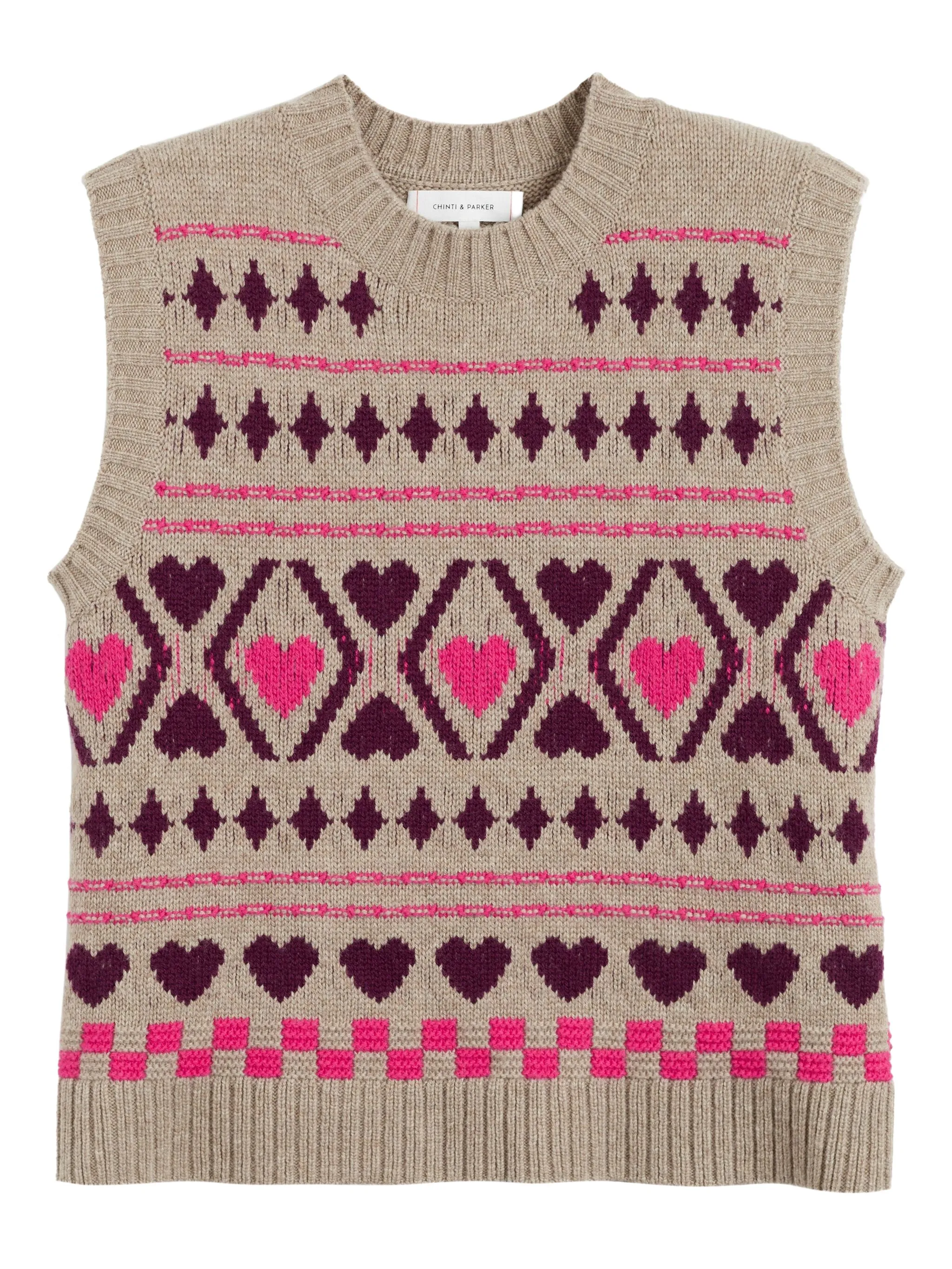 Шерстяной жилет с узором Chinti & Parker, коричневый
Шерстяной жилет с узором Chinti & Parker, коричневый