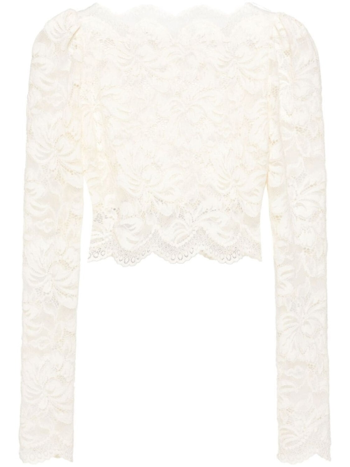 Rabanne укороченная кружевная блузка, нейтральный цвет
Rabanne укороченная кружевная блузка, нейтральный цвет